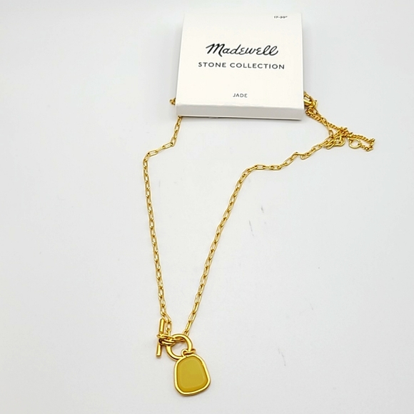 Madewell Gold and Green Pendant Necklace - Picture 6 of 6